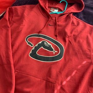 Nike Arizona Diamondbacks center check hoodie
